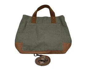 Thirty-One Casual Crossbody Tote Vintage Olive/Maple/Cream Retails for $69 EUC - Picture 1 of 7