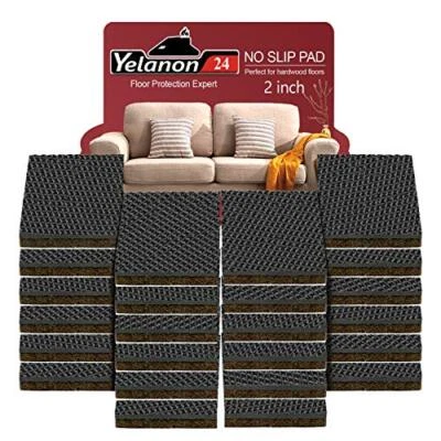 Almohadillas antideslizantes para muebles -24 piezas 2’’’ pinzas para muebles pisos de madera dura, antideslizantes Foto 1 de 4