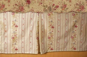 Greenland Home Antique Rose Bed Skirt Size Full Ecru New - Picture 1 of 6