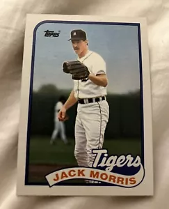 1989 Topps Jack Morris Baseballkarte #645 neuwertig - Bild 1 von 2
