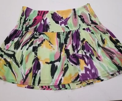 Falda Mac & Jac Algodón Estampado Floral Línea A Talla 14 Ligera Cremallera Lateral Años 80 Foto 1 de 4