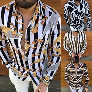 Leisure Shirts Button-Down Formal Holiday Lapel Long Sleeve Breathable