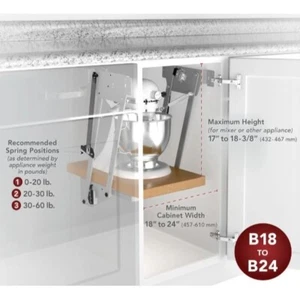 NWT Heavy Duty Mixer Lift RAS-ML-HD-C-MZ Rev-A-Shelf Mixer/Appliance Lifting - Picture 1 of 2