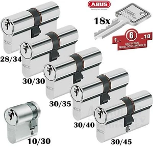 6 x Zylinder Abus kleine Schließanlage Gleichschließend + Not + Gefahrenfunktion - Picture 1 of 5