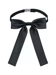 Womens Bow Tie Pre-tied Ribbon Tie Adjustable Bow Ties for Women Girl Solid C... - Picture 1 of 6