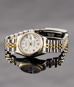 Rolex Lady-Datejust 26MM Gold Steel 69173 - Picture 1 of 13