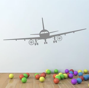 AIRPLANE Vinyl Wall Sticker Decal Art | Kids Bedroom Boeing Boys Adhesive - Picture 1 of 4