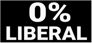 CALCOMANÍA DE PEGATINA ANTILIBERAL LIBERAL CERO POR CIENTO TRUMP 2024 PRESIDENTE MAGA - Imagen 1 de 1