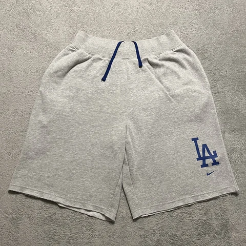 Los Angeles Dodgers Shorts Large Gray Nike Genuine Merchandise Mens MLB Baseball Cover