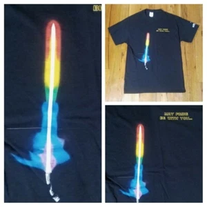 Rainbow Lightsaber may the pride be with you t shirt Star Wars theme - Picture 1 of 8