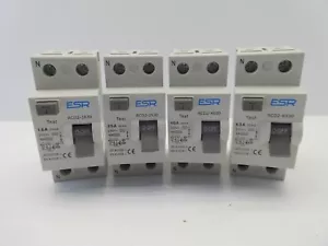 ESR RCD2- 16, 25, 40, 63 AMP 30MA DOUBLE POLE RCCB RCD RESIDUAL CURRENT DEVICE - Picture 1 of 13