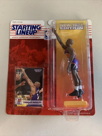 1994 Starting Lineup NBA Charles Barkley Phoenix Suns, FACTORY SEALED Box 3 Cover