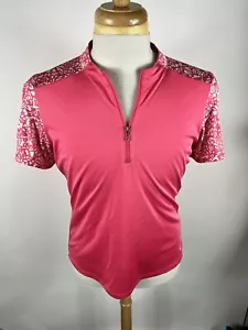 Callaway Opti-Dri Damen Gr. XL Kurzarm 1/4 Zip Golfshirt - 3732 - Bild 1 von 5