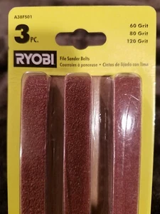 Ryobi 3 Piece File Sander Belts 1/2"×18" - Picture 1 of 6