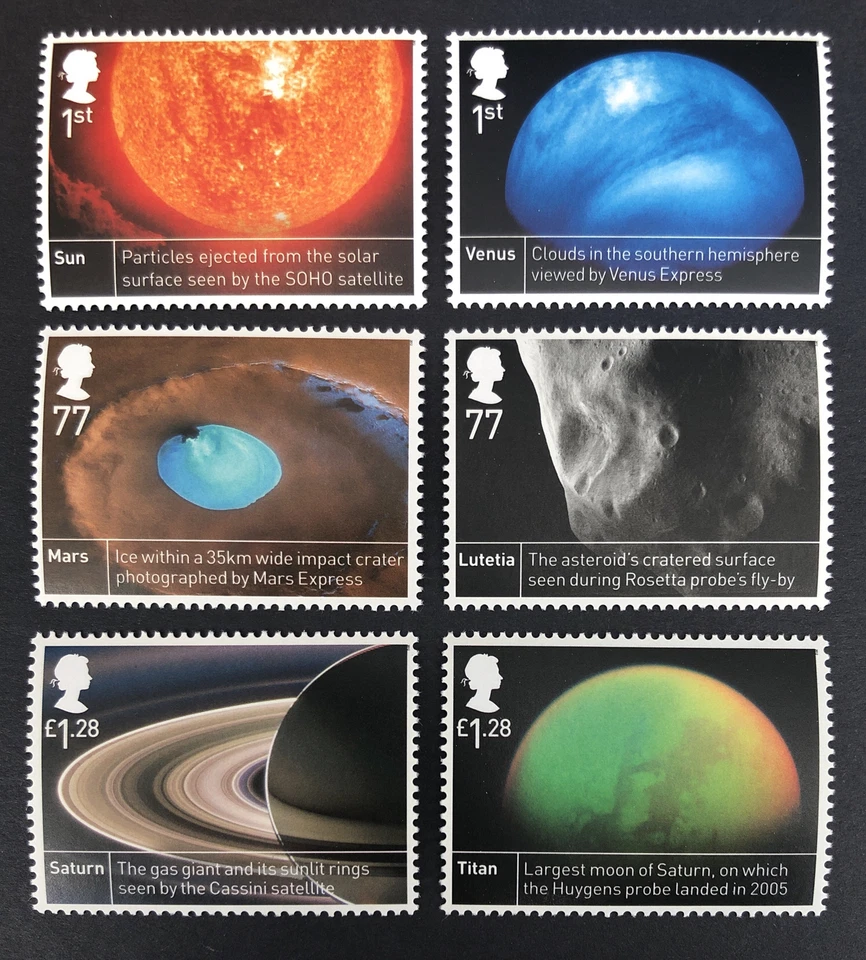 GB 2012 MNH Space Science SG 3408 to 3413 Mint Stamp Set with Free UK P&P - image 1 of 1