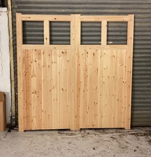 Pair of Untreated garage doors