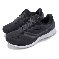 Saucony Ride 14 Wide Black Charcoal Men Road Running Shoes Sneakers S2065145