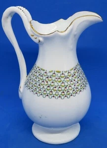 White porcelain vintage Victorian antique jug - Picture 1 of 9