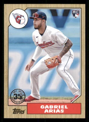 2022 Topps Update '87 Topps #87TBU47 Gabriel Arias - Image 1 of 2