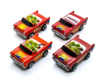 Micro Machines Chevrolet '57 Bel Air Four Red Variants - Vintage Galoob - Image 1 of 3