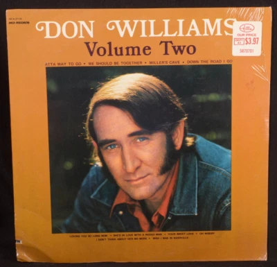 Don Williams Volume Two (2) vinyl LP record country NEW SEALED cut out - Image 1 of 4