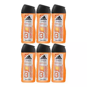 Adidas 3-in-1 ADIPOWER Maximum Performance Shower Gel 8.4oz (250ml) (Pack of 6) - Picture 1 of 2