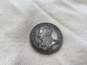 Moneda Inglaterra Medalla de Plata ANNA 1702-14 - Imagen 1 de 4