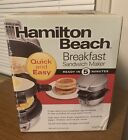 Hamilton Beach Breakfast Sandwich Maker with Egg Cooker Ring, Silver  (25475W)