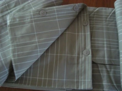 IKEA ETHEL RAND  King  Duvet Cover w/ Two Pillowcases Bed set Beige Striped NEW - Image 1 of 4