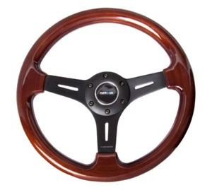 NRG (ST-015-1BK) Classic Wood Grain Steering Wheel (330mm) Wood Grain - Picture 1 of 1