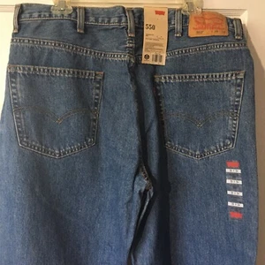 NWT Levis 550 Men’s 38 X 34 Relaxed Fit Blue Jeans Medium Wash New Tags - Picture 1 of 5