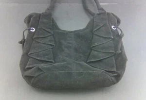 Suede Purse ( Black Suede ) 12 x 11 x 3 Excellent Used Condition - Picture 1 of 12