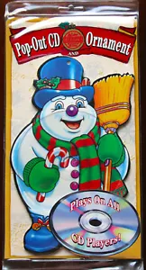 1993 DECO DISCS Pop-Out CD Ornament: VARIOUS ARTISTS "Frosty The Snowman" - NEW! - Foto 1 di 2