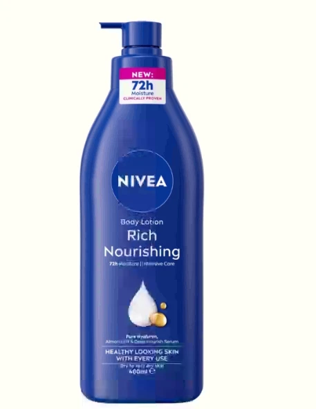 NIVEA Rich Nourishing Body Lotion 400Ml | Almond Oil & Vitamin E |