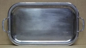 Platter 23in x 14in Chrome Plated Steel with Handles - Picture 1 of 4