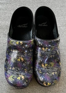 DANSKO Professional Still Clog Schuh EU Größe 38 BUNT GEBLÜMT - Bild 1 von 8
