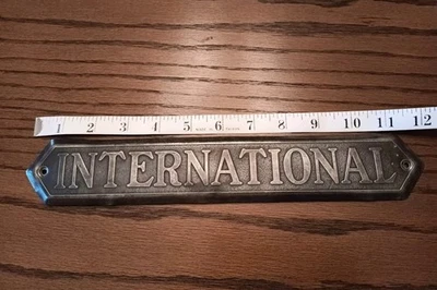 Emblema de camión cosechadora internacional vintage Foto 1 de 4