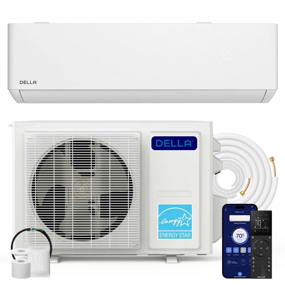 Thermocore 60000 BTU Tri-Zone Ductless Mini Split Air Conditioner Heat Pump
