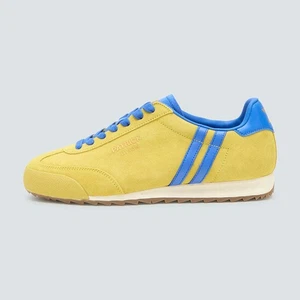 Patrick Dijon Hombre Zapatillas Informales Zapatos Amarillo Azul Real - Imagen 1 de 11