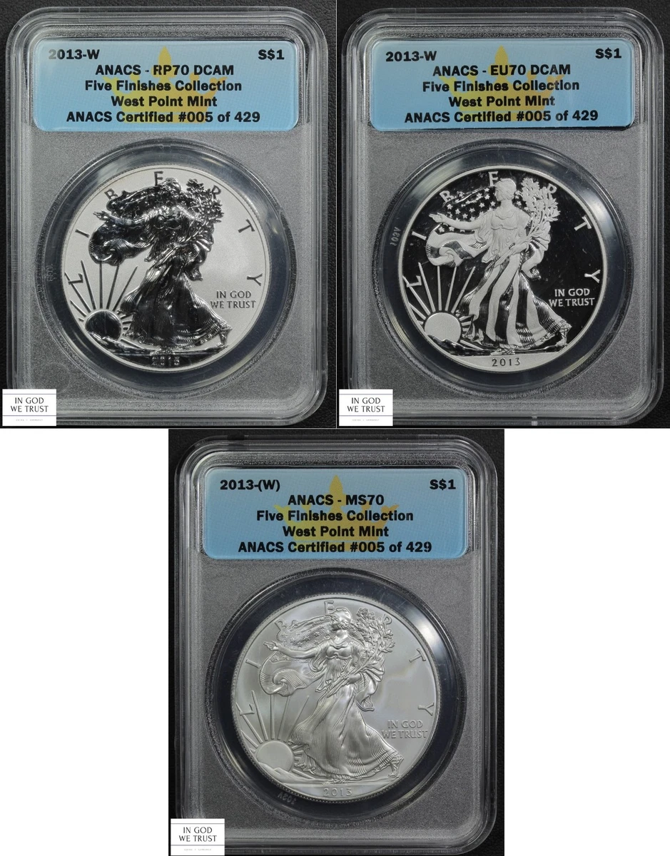 American Eagle MS 70 Graded 2013 Silver Bullion Coins for sale | eBay