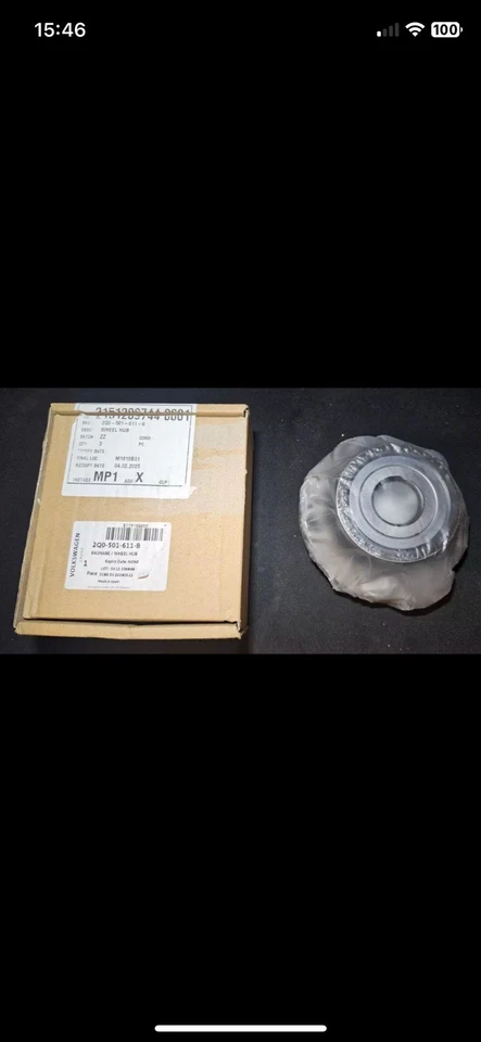 NUEVO Cojinete de cubo de rueda trasera genuino VW T-Cross/Polo/Taigo SEAT Ibiza 2Q0501611B Foto 1 de 1