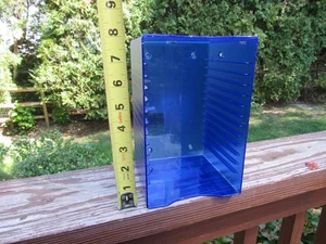 Vintage Atlantic CD/DVD Blau Aufbewahrung Regal Halter Schreibtisch Wandmontage - Bild 1 von 12