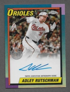 2025 Topps Chrome #C90A-ARU Adley Rutschman 1990 Topps GOLD Autograph AUTO /50 - Bild 1 von 2
