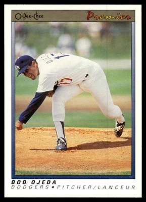 1991 O-Pee-Chee Premier Bob Ojeda Los Angeles Dodgers #91 - Image 1 of 2