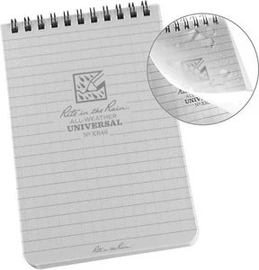 Cuaderno Rite in the Rain en espiral superior con cubierta de polidura transparente 4" x 6" - XR46 - Imagen 1 de 1
