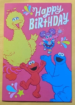 Поздравительная открытка с днем рождения Улица Сезам (+ конверт 5x7») - Изображение 1 из 4