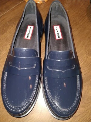 Mocasines Hunter azul brillante Foto 1 de 4