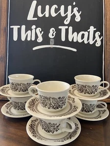 6 MCM Royal China Dinnerware USA Sussex Coffee Tea Cups Saucers Replacements - Picture 1 of 7