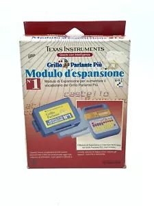 VINTAGE TEXAS INSTRUMENTS MODULO ESPANSIONE PER IL GRILLO PARLANTE NUOVO #C D - Foto 1 di 2