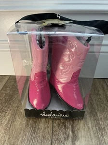 Heelarious Lil Buckaroos Sadie Baby Girl Cowgirl Boots Size 0-6 Months Pink NEW - Picture 1 of 6